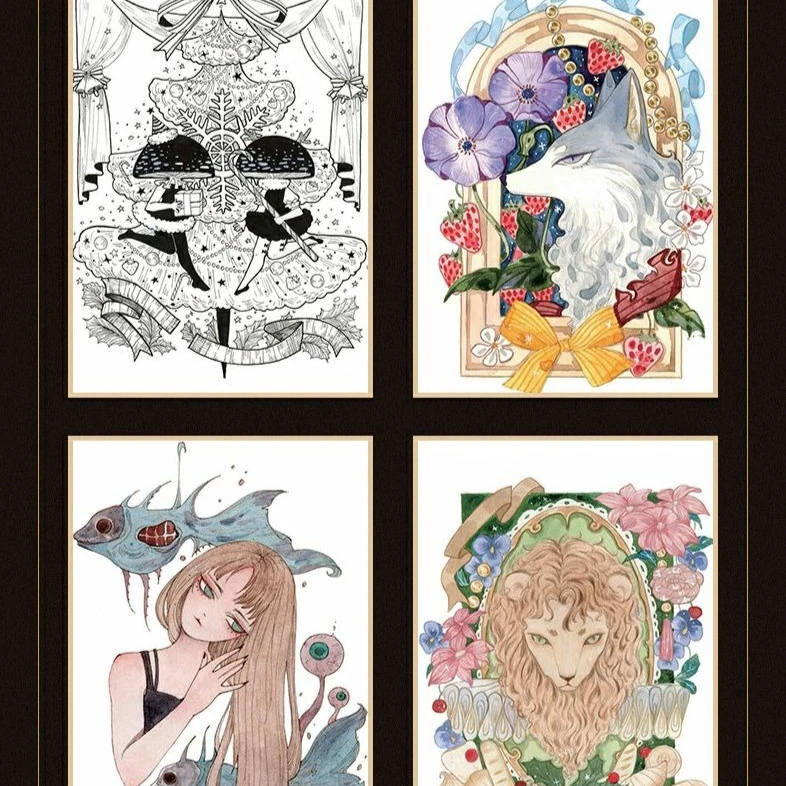 تقنيات تصميم التوضيح الزخرفية ذات الطراز الداكن من حافة الأحلام #4