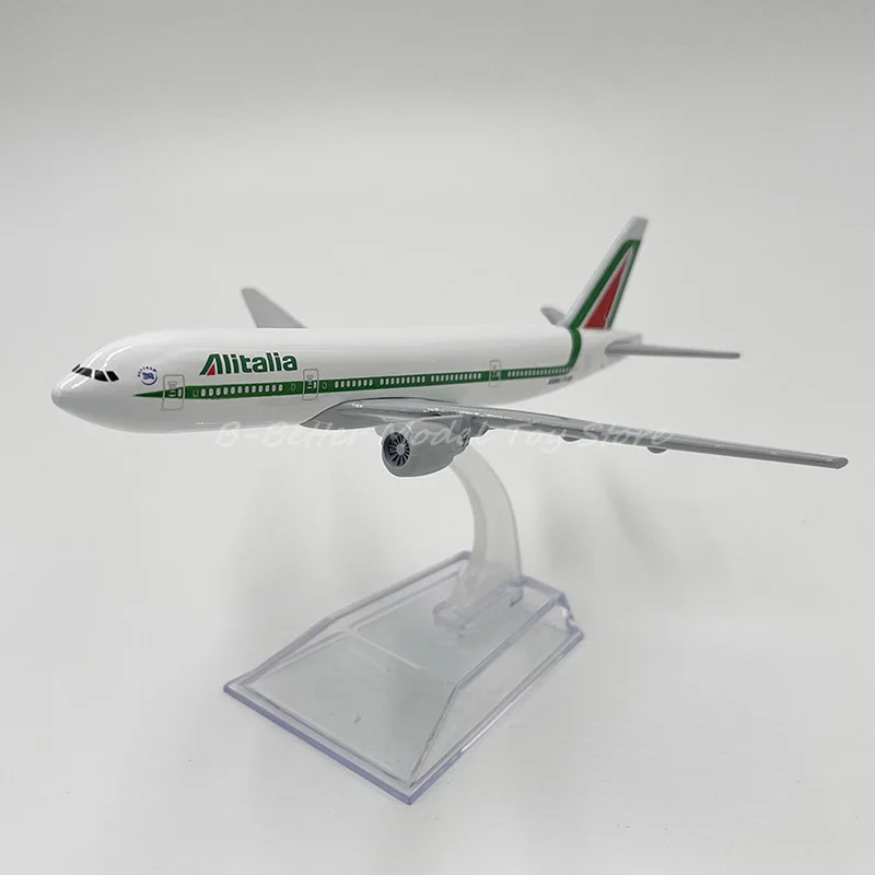 1:400 diecast metal modelo avião brinquedo 16 cm alitalia airlines boeing 777-200 réplica para coleção