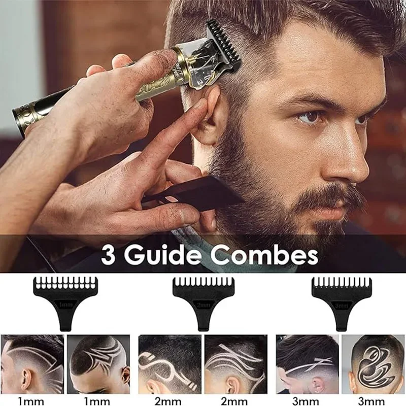 Carving Professional Hair Clipper For Men T9 Electric Hair Cutting Machine Barber Rechargeable Provide Comfortable Shave Clipper