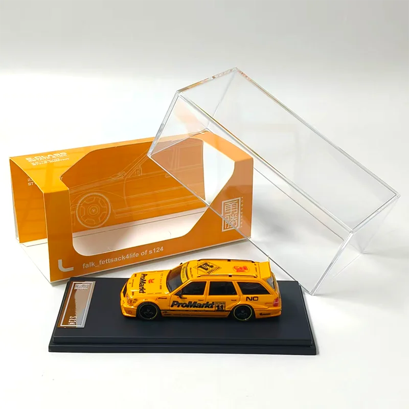 

Модель YS 1:64, масштабная модель автомобиля S124 Touring Modified Version из сплава, статическая коллекционная модель, украшение, праздничный подарок, игрушка, сувенир