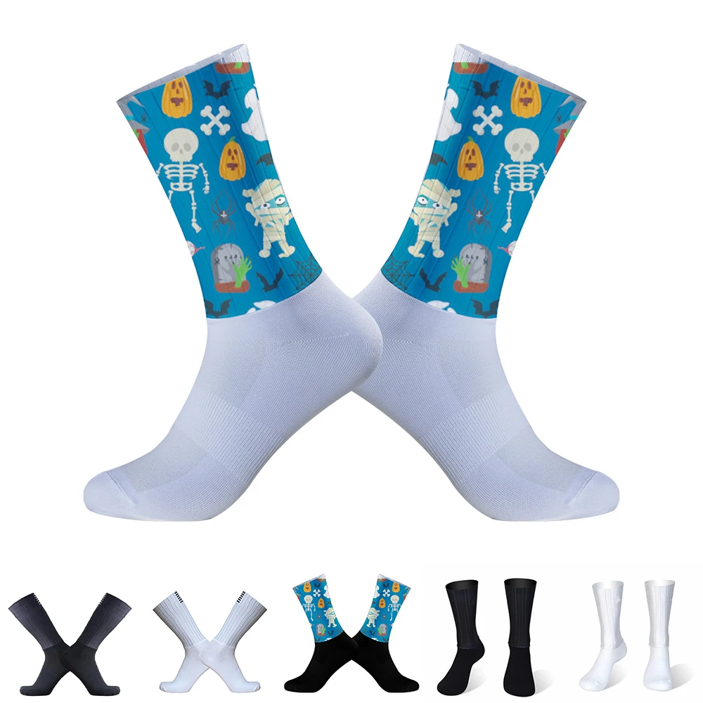 Chaussettes aérées en silicone pour le cyclisme, le vélo, la course à pied, le sport, l'été, nouveau, 2024