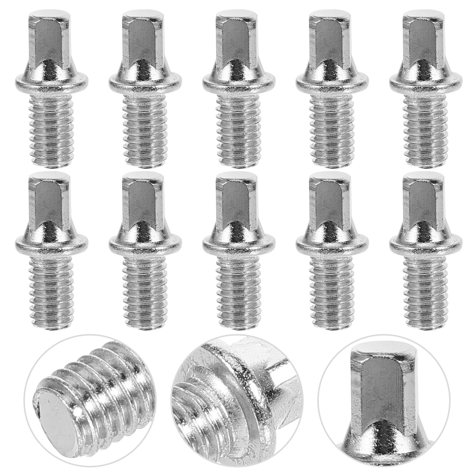 

Bolts for Drum Pedal Shafts Screw Fittings Key Screws Silver Plated Iron Rotary Tool