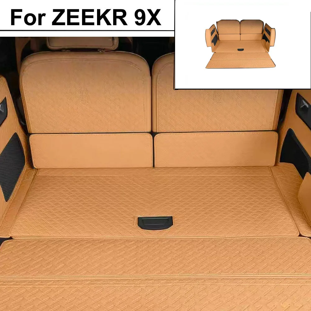 

For ZEEKR 9X 2025 2026 Car Trunk Cushion Fully Enclosed Nappa Leather Tailstock Cushion Modification Accessories