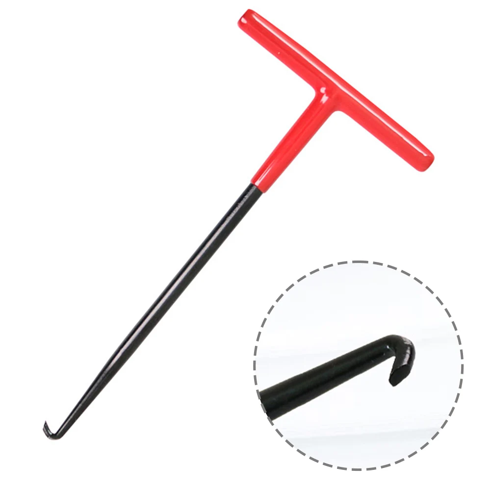 

1 шт. Крюк для пружин выхлопной системы мотоцикла, Т-образный съемник пружин выхлопной трубы, инструмент для снятия и установки, ремонтный инструмент