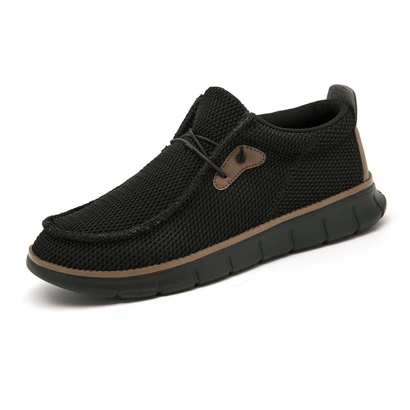 Zapatos de lona informales transpirables para hombre, cómodos, ultraligeros, descalzos, punta ancha, suela suave, zapato vulcanizado para caminar, talla grande 39-46