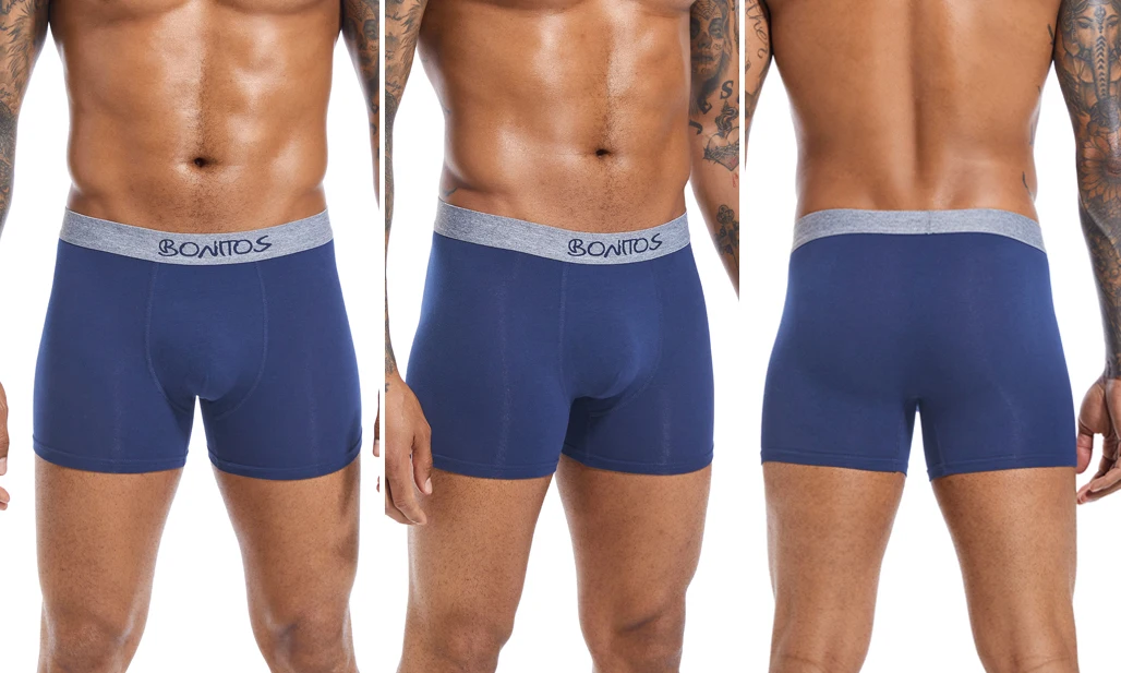 4 stücke Mann Unterwäsche Baumwolle Boxer Shorts Sexy Unterhosen Slip Herren Boxershorts männer Höschen Pack Marke – Detail 10