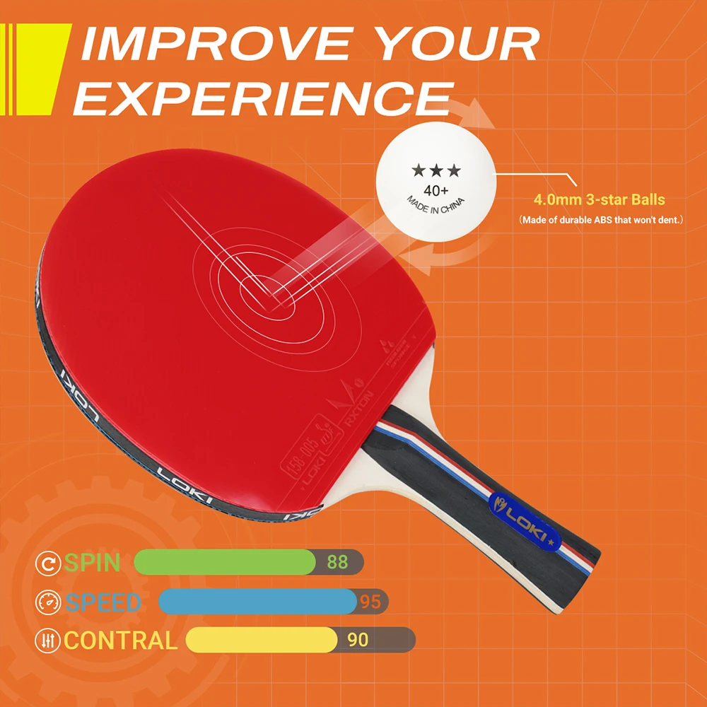 ชุดฝึกซ้อมปิงปองมืออาชีพ ไม้ปิ - Table Tennis Indoor Or Outdoor บทวิจารณ์และราคา