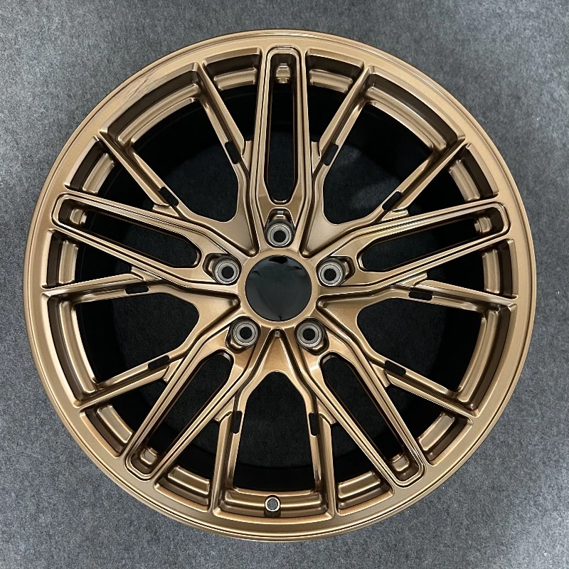 

Кованые алюминиевые диски Custom Luxury с 5 спицами, бронзовые, вогнутые, для бездорожья, 5x112