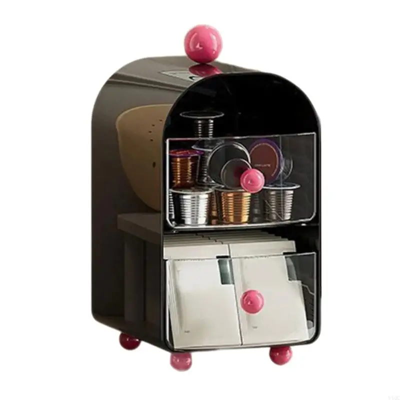 Bàn văn phòng tổ chức Hộp cà phê Teas Teas Container cho viên nang Gói đường Y4QC