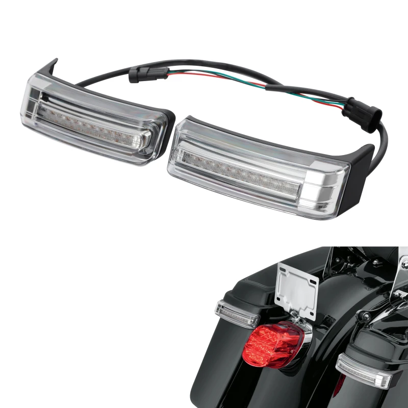 

Motorcycle Saddlebags LED Run Brake Turn Lights Lamp For Harley Touring Street Glide Road King Electra Glide Ultra 2014-2023 18