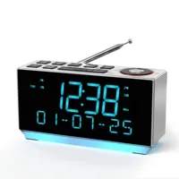iTOMA 508D DAB+/FM Bluetooth Alarm Clock: 40 Presets, Dual Alarm w/ Snooze & Sleep, 2 USB Ports, Dimmable, Temp/Hum, LED Display