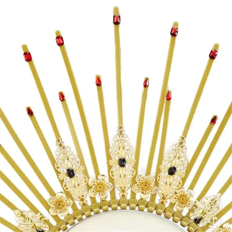 Cadera Spiked Crown Headsel Dadem Headband Halocrown Diadenta María María Halocrown Headsel