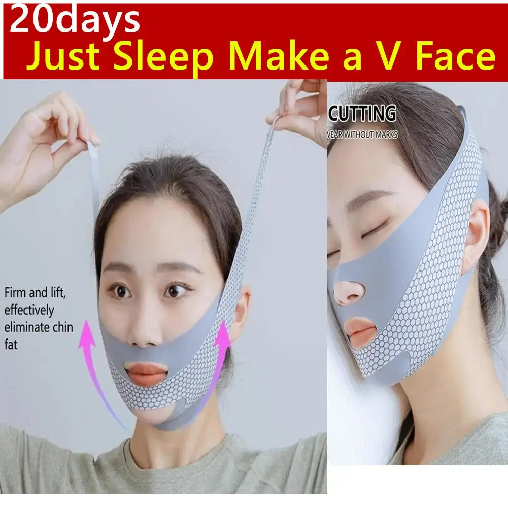 Reusable Face Slimming Bandage V Line Face Shaper Women Chin Cheek Lift Up Belt Facial Massage Strap Face Skin Care Beauty Tools