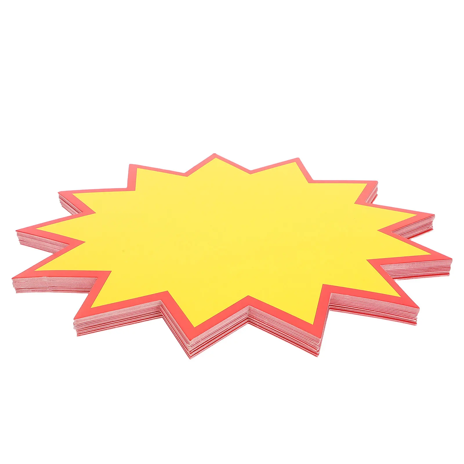 30Pcs Blank Advertising Paper Explosion Stickers Eco Friendly for Office Classroom Price Tags Party Favor Labels
