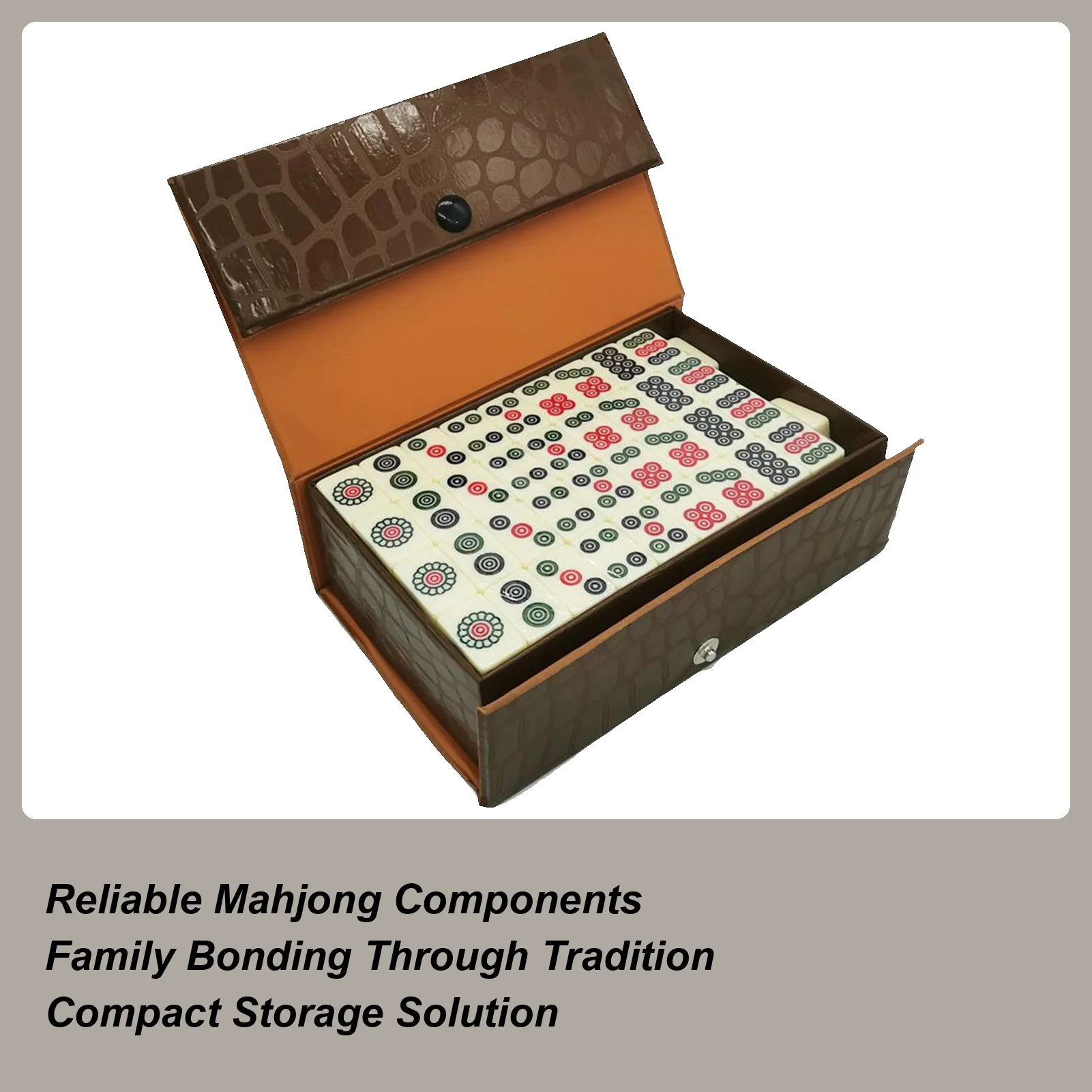 

Набор миниатюрных плиток для китайского маджонга, портативный, интерактивный, забавный, с коробкой для хранения, для дома, улицы, квартиры