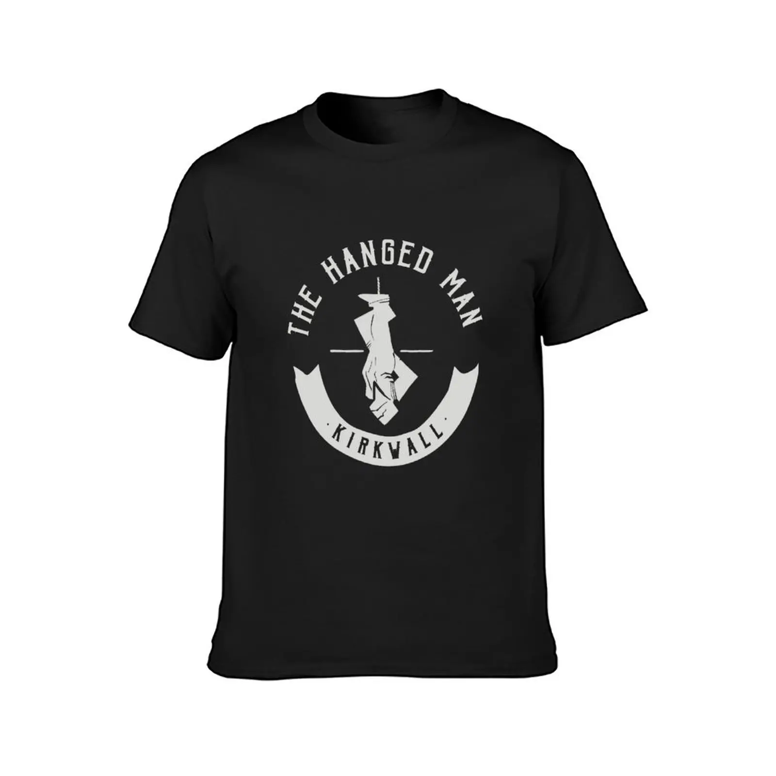 The Hanged Man Pub Logo Dragon Age 2 White Logo T-Shirt boys animal print oversized Blouse quick-drying t shirts men