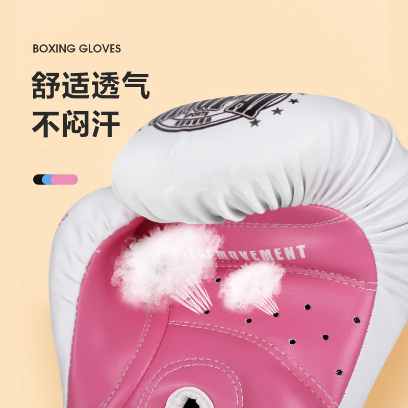 Professional Boxing Gloves Women Thai Boxing Free Fighting Sanda MMA Muay Karate Gloves for Children Teenagers Training Fitness