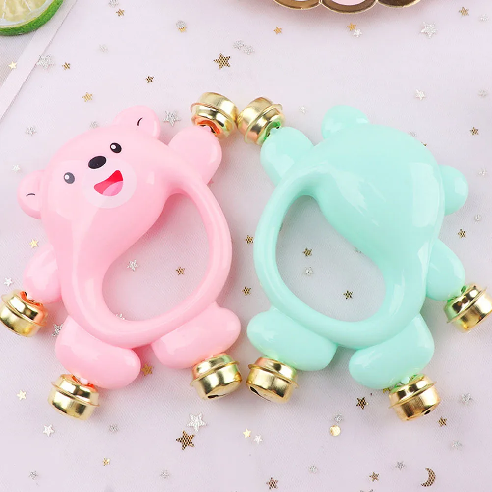 4 قطعة Handbell التعليمية اللعب المبكر التنموية حشرجة الموت للطفل التنسيق الحسي تحفيز السمع