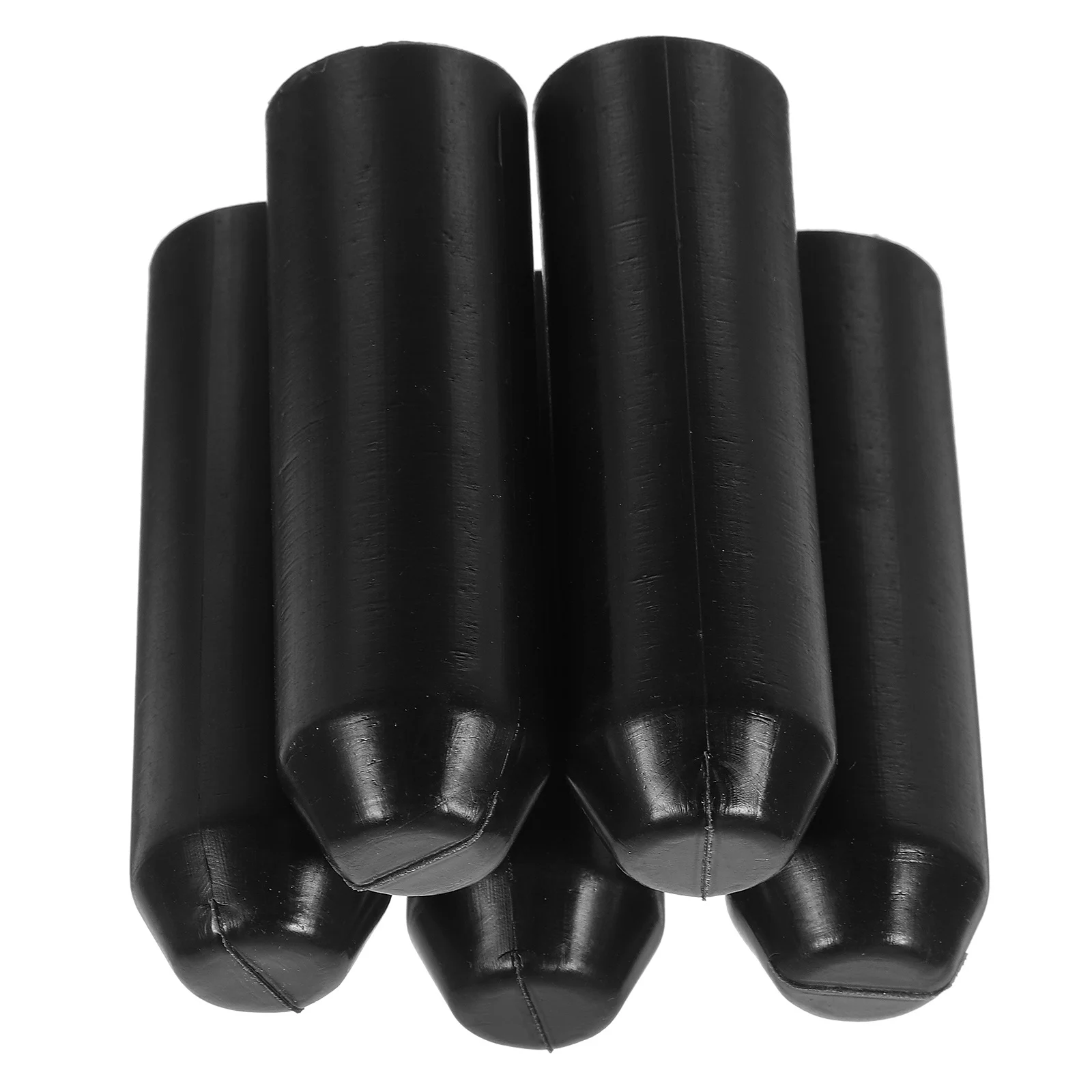 

5Pcs Heat Shrink End Caps Insulated Electrical Wire Protection Cable Wrap Wire End Connectors Black Shrink Sleeve