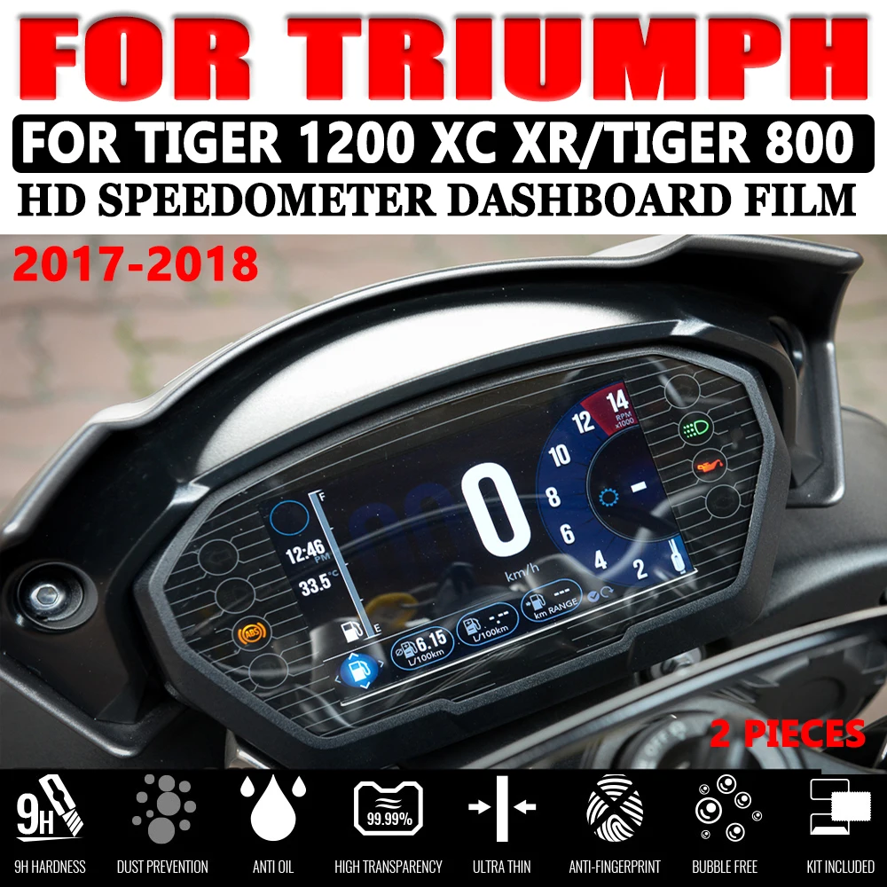 

For Triumph Tiger 1200XC 1200 XC 1200 XR Tiger 800 2017 2018 Motorcycle Cluster Scratch Protection Film Screen Protector