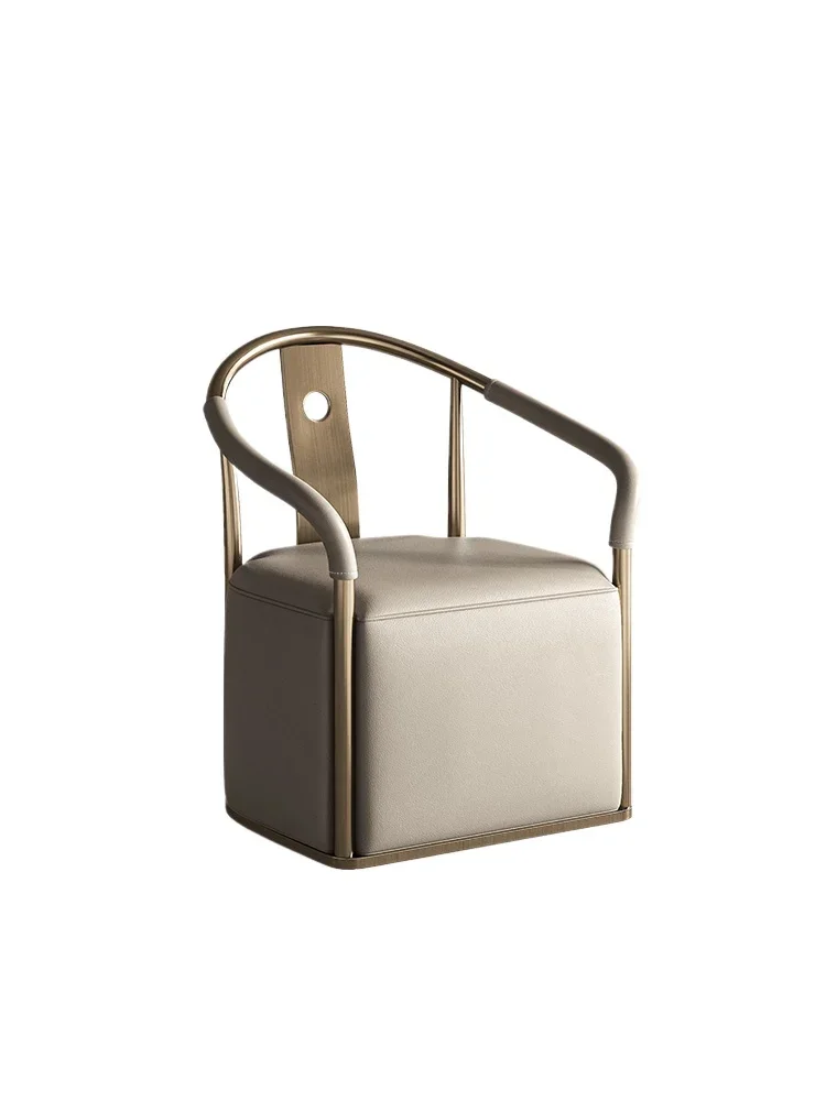 Household tea chair light luxury new Chinese tea stool surrounding chair high-end office negotiation study