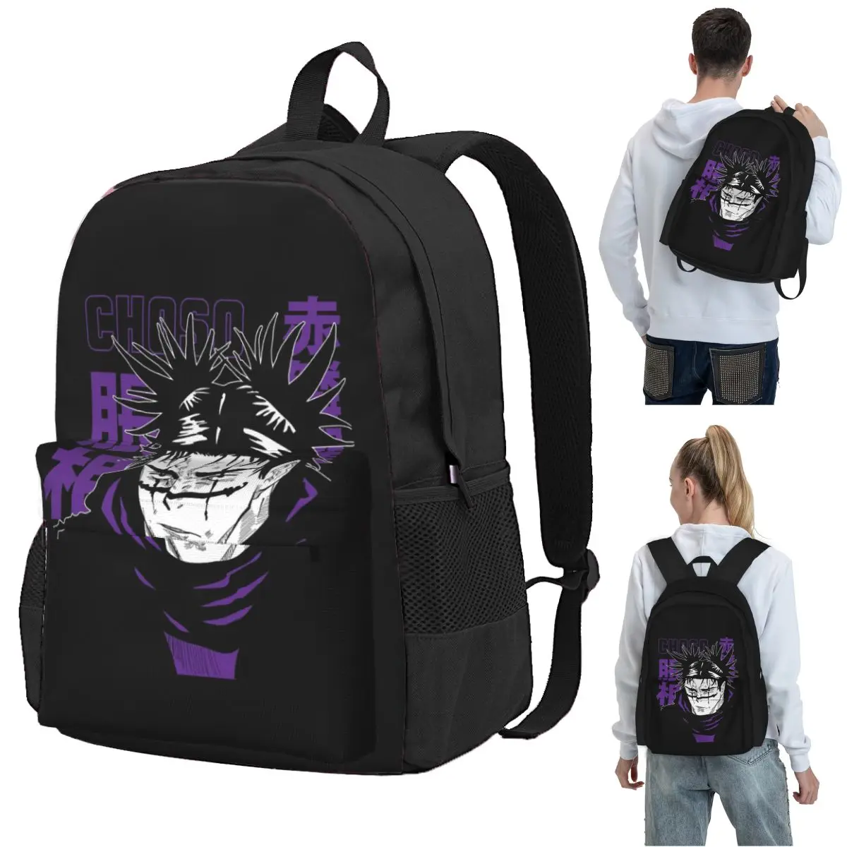 

Choso JJk Manga Jujutsu Kaisen Red Blood Backpack Student BookBag Kids School Bag Laptop Shoulder Bags for Boys Girls