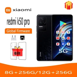 Smartphone Global Rom Xiaomi Redmi K50 Pro 5G MTK Dimensity 9000 Octa Core 6.67 120W Fast Charging 5000mAh used phone