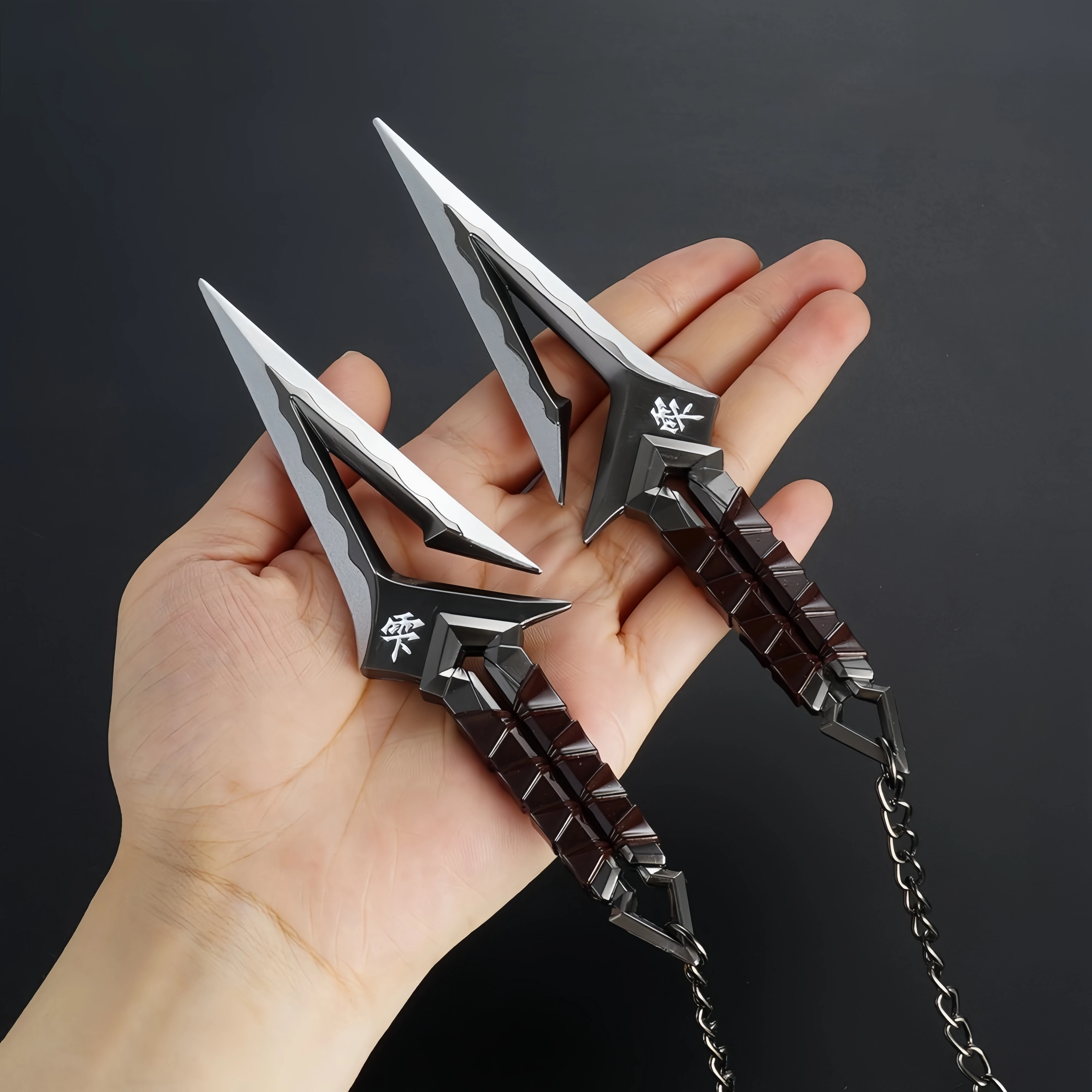 Black Wave Blade Model - Seiko Safety Non-sharpenable Weapon Props, Anime Style Game Collection Conspicuous Decorative Knife