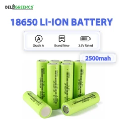 LiNCM 18650 3.7V 2500mAh Rechargeable Lithium-ion Batteries 1C-3C Discharge For Energy Storage Solar Battery Flashlight MIni Fan