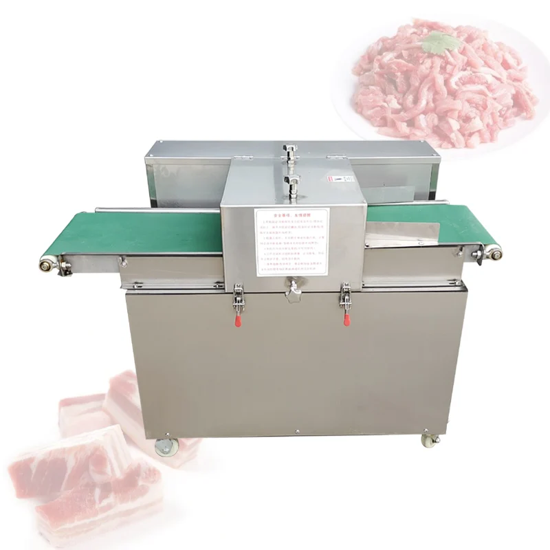 

Commercial Shredder Electric Automatic Pork And Lamb Beef Slicing Dicing Machine Fresh Meat Cutting Machine