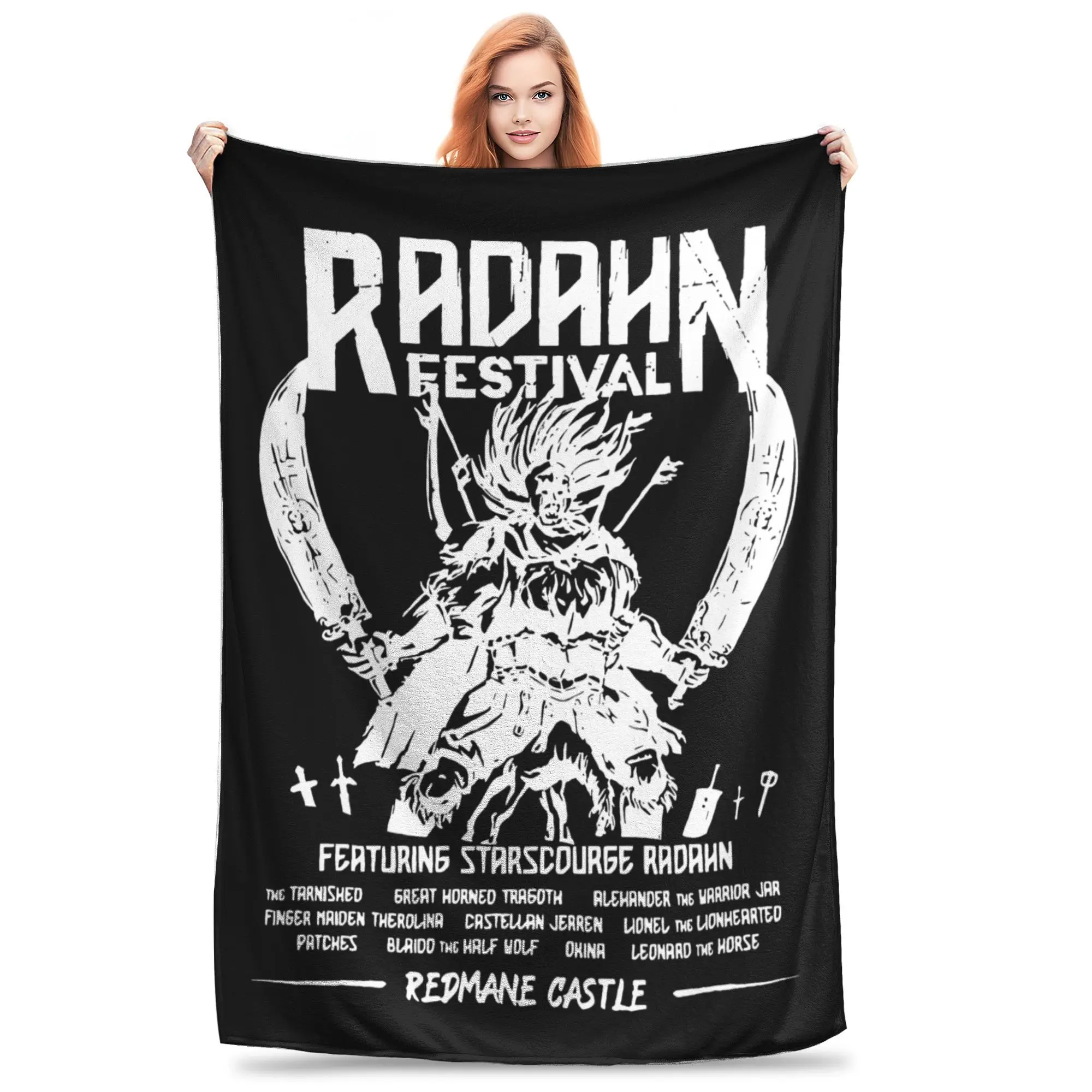 Eldened Ringed Festival Radahn  Blanket  Fuzzy Awesome Soft Throw Blanket for Home Decoration