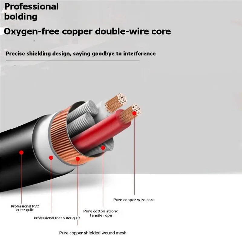 AS95 2Pcs 10ft DMX512 Cable 3-Pin XLR Male to Female, Gold-Plated Flexible for Microphone Stage Light Mixer