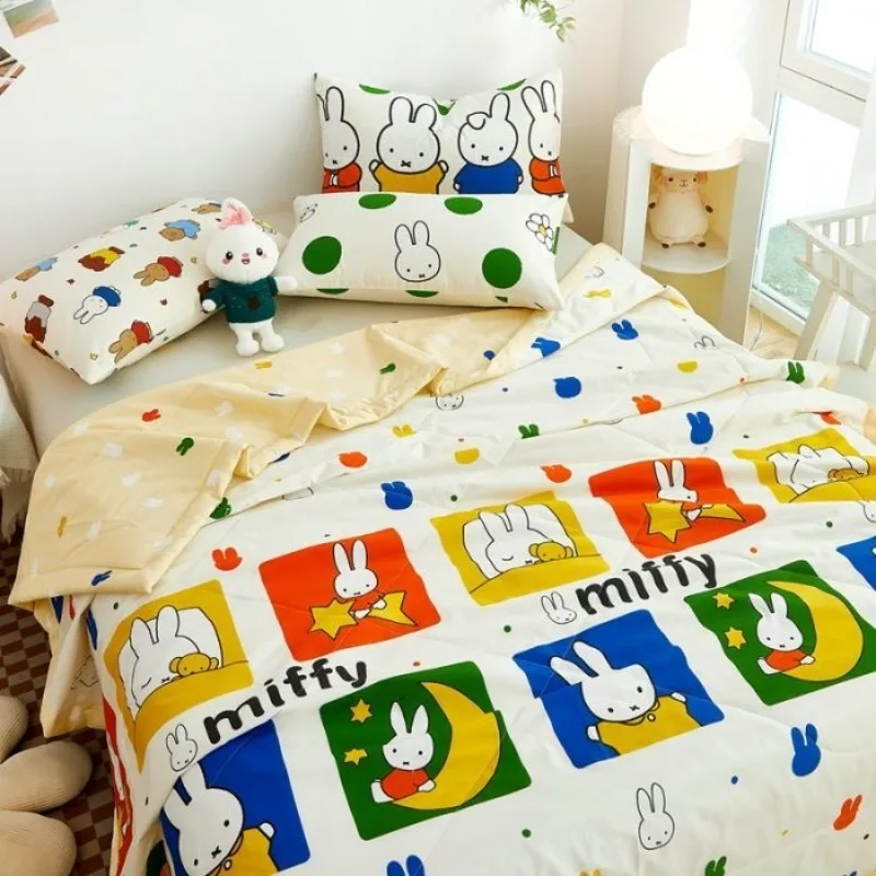 

2026 New Miffy Rabbit Authorized Home Cotton Summer Cool Used in Cartoon Cute Anime Soft and Comfortable Student Dormitory