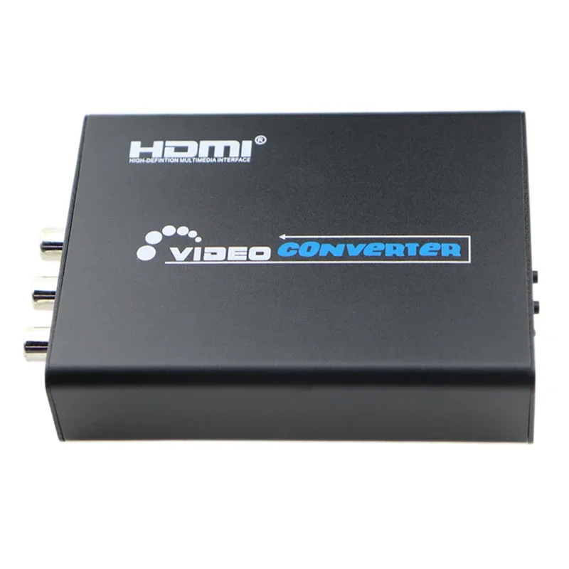 3RCA AV CVBS Composite S-Video R/L Audio to HDMI Converter Adapter Support 720P/1080P for PS2 PS3 NES SNES Nintendo 64 HDTV