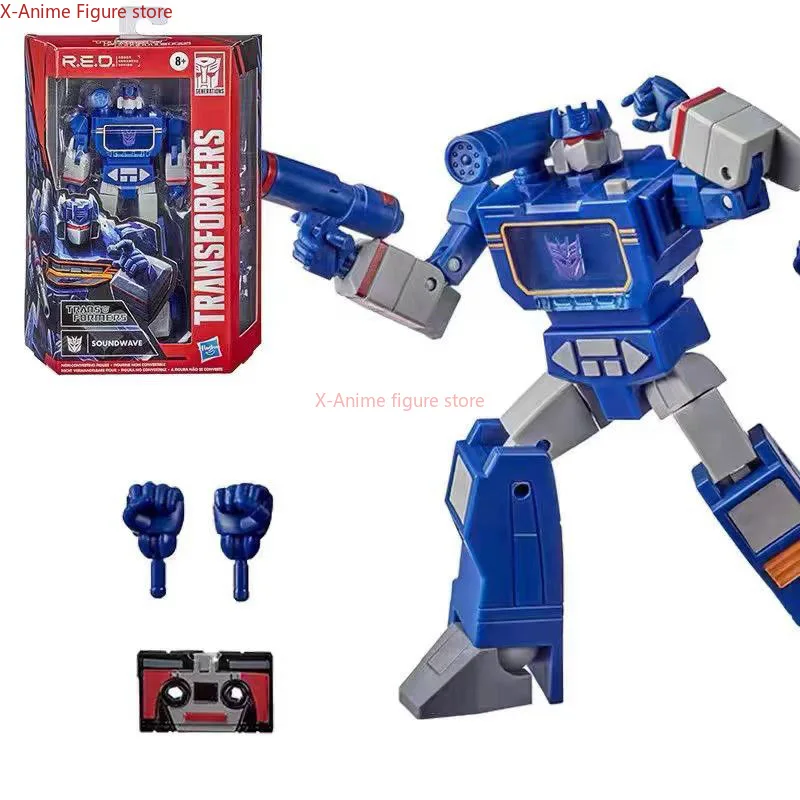 متوفر في المخزون ألعاب محولات هاسبرو R.E.D. سلسلة روبوت بتصميم معزز G1 OP Soundwave Megatron هدية شخصية الحركة غير المتحولة