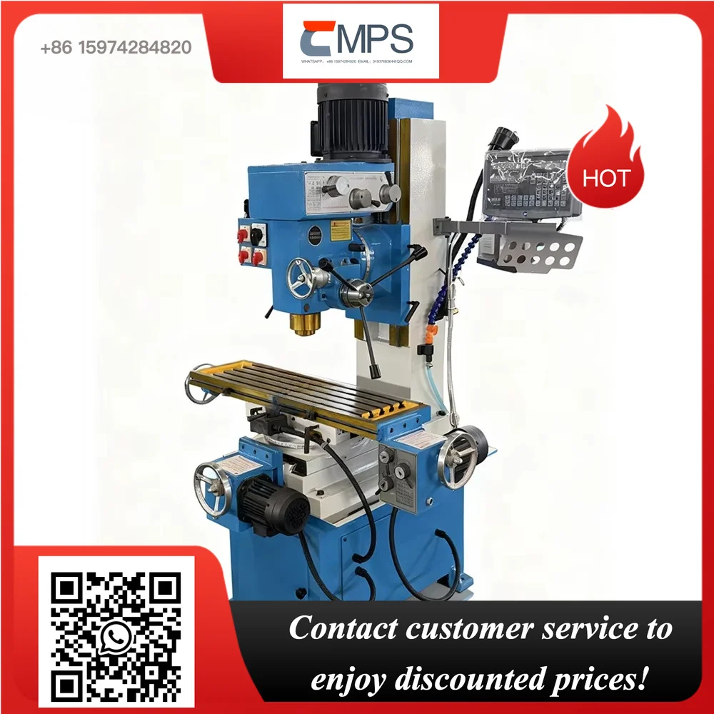 ZX50C Vertical Lifting Table Drilling and Milling Machine, Metal Cutting Milling Drilling and Tapping Integrated Machine