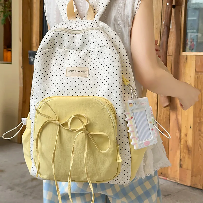 Kawai Large Capacity Backpack for Women Versatile for High School College Students Backpack Instagram Style Backpack Trend