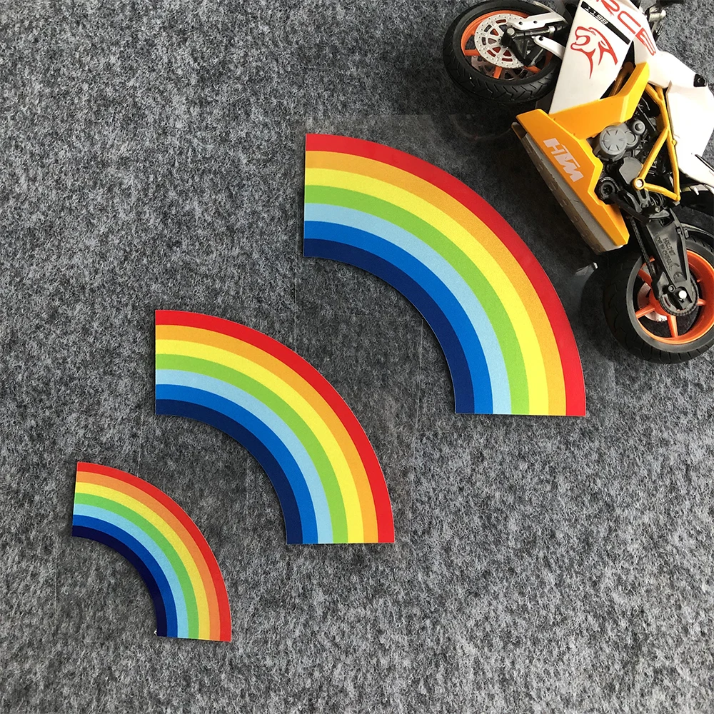 Cute Pixel Rainbow Cat Reflective Car Sticker Decoration Motorcycle Scooter Windshield Glass Window Body Fuel Tank Bumper Decals