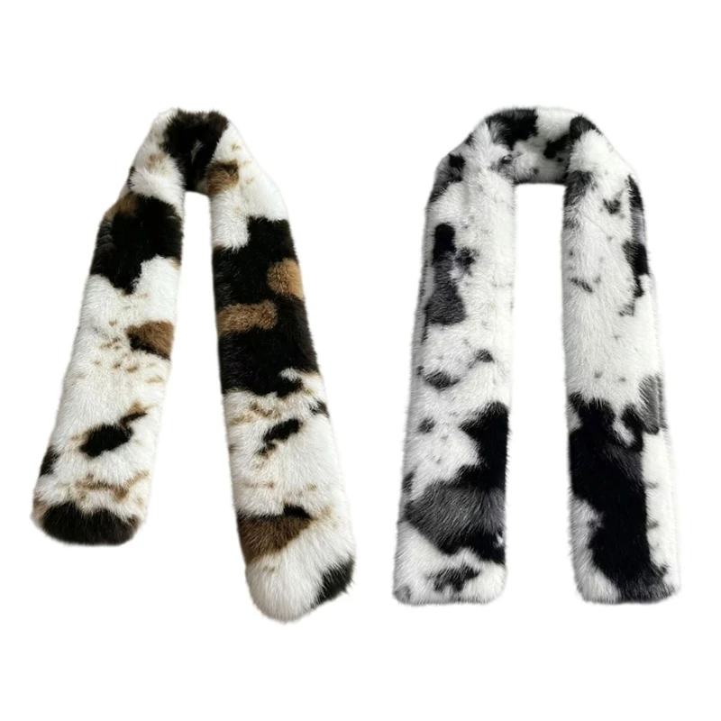 X5XA Winter Neck Scarf Plush Soft Wrap with Long Drape and Gentle Coverage for Daily Wear, Dates, and Seasonal Layering