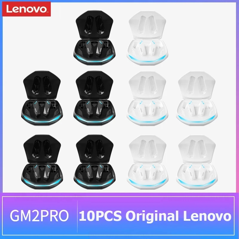 

10PCS Original Lenovo GM2 Pro 5.3 Earphones Bluetooth Wireless Earbuds Low Latency Headphones HD Call Dual Mode Gaming Headset