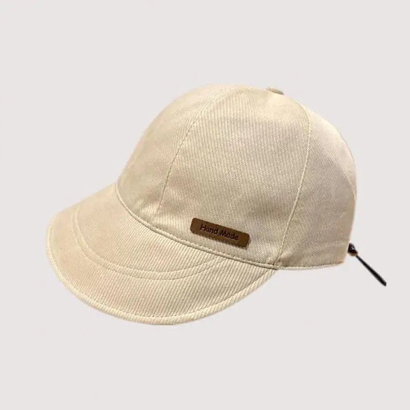 

Women Hat Summer Autumn Baseball Cap Retro Adjustable Wide Brim Snapback Hats For Women Bucket Hat Solid Color New Casual