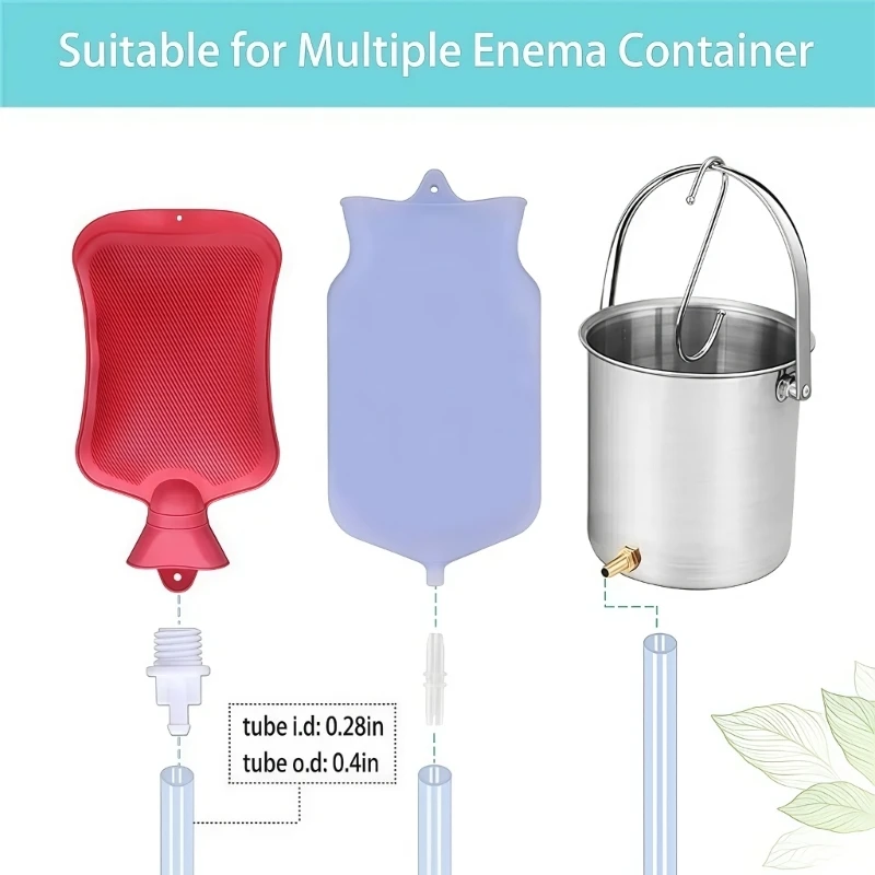   Enema Irrigation Set with Long Silicone Tube Suitable for Home Health Care