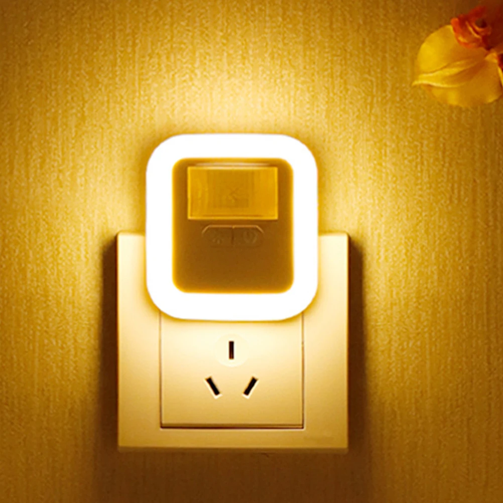 

Motion Sensor Night Light Plug in Human Led Lamp White Sensing Adjustable