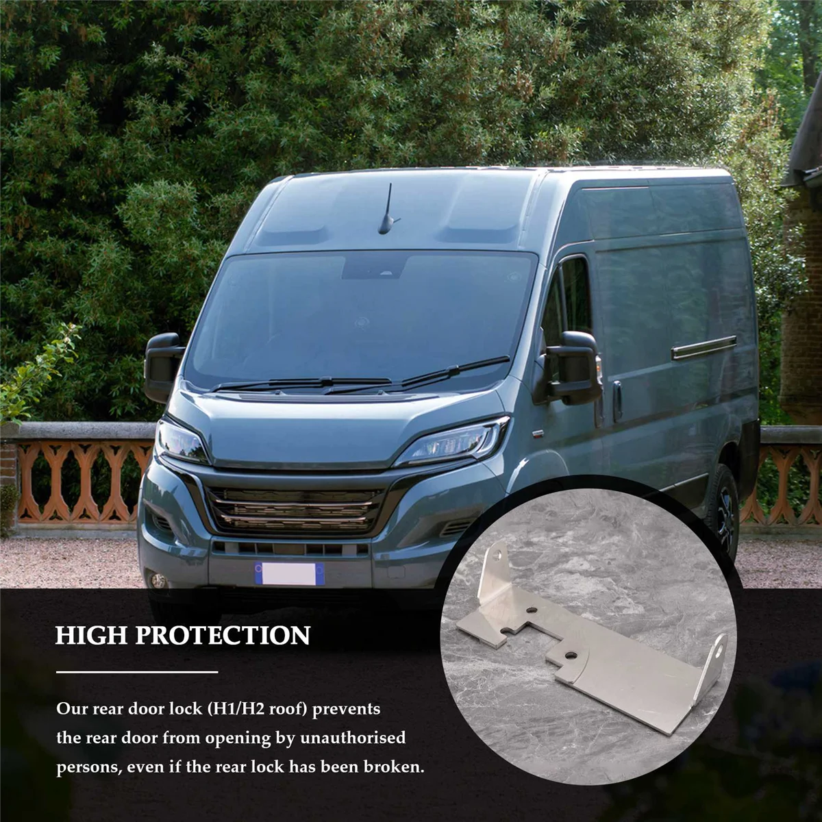 Rear DOOR LOCK H1 H2 Roof Burglary Protection Rear Door for Ducato JUMPER Relay Boxer X250 X290 Roof Camper