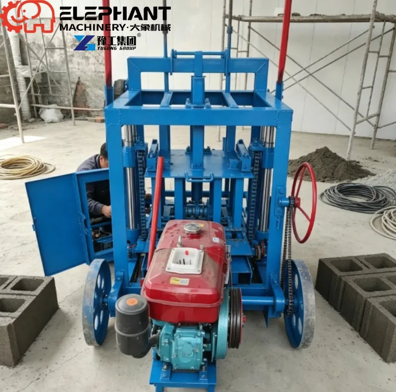 Automatic Concrete Paving Block & Brick Making Machine, Motor Driven Brick Production Line For Construction Use