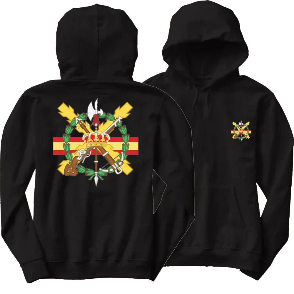 Legión Española - Spanish Foreign Legion Badge Pullover Hoodie 100% Cotton Comfortable Casual Mens Sweatshirt Fashion Streetwear