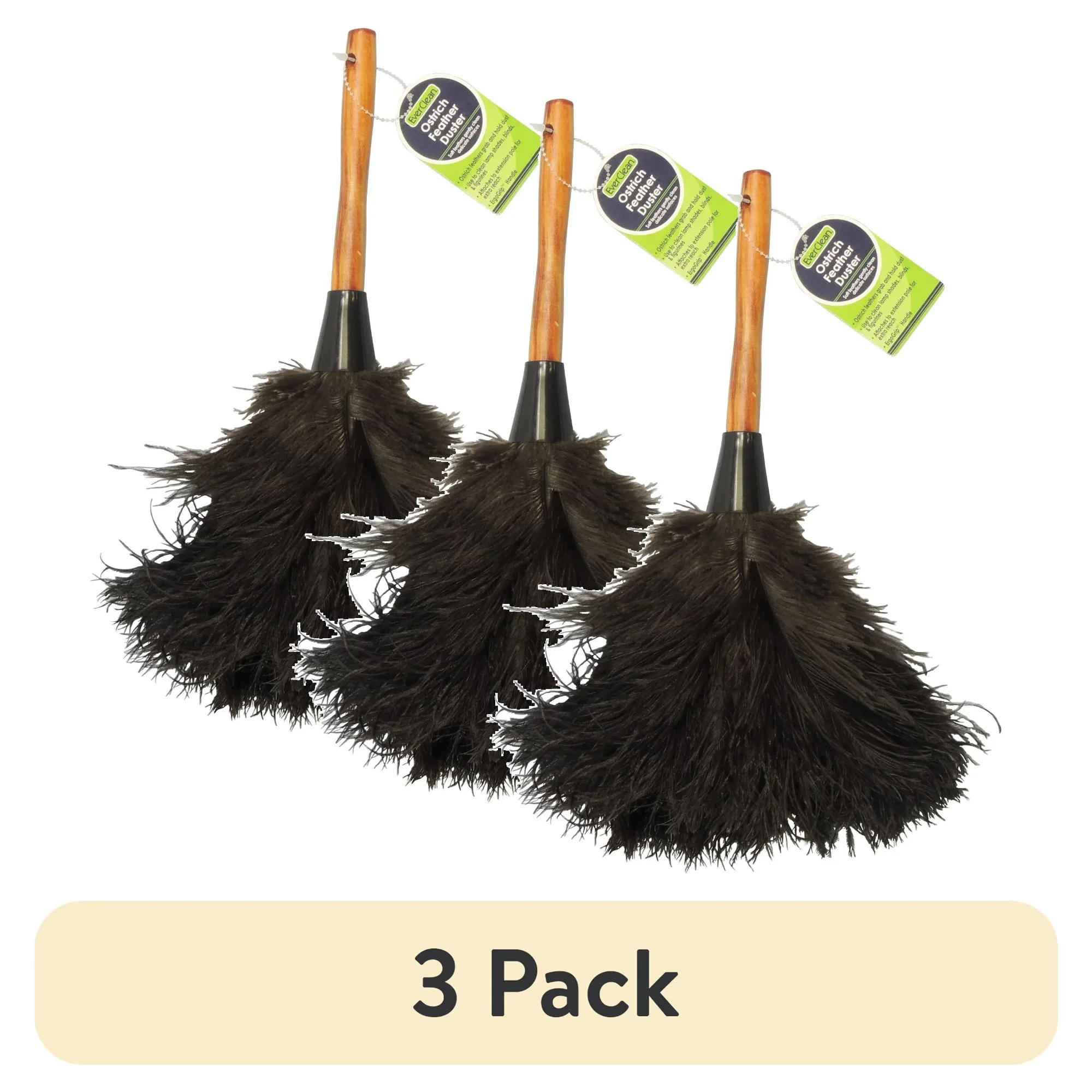 

(3 pack) Feather Duster， Duster Grabs and Holds Dust