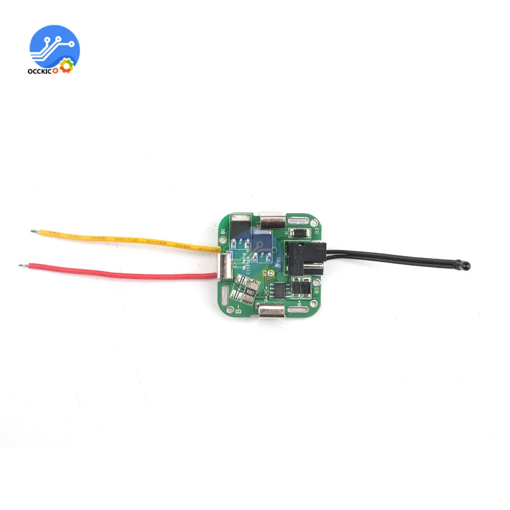 BMS 4S 14.8V Dual MOS 18650 Lithium Battery Charging Protection Board Li-ion Power Bank Charger with Wire