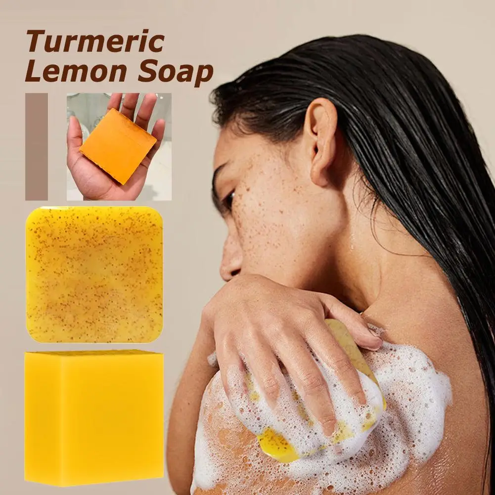 Turmeric Lemon Kojic Soap, Glowing Skin Best Soap Ever M4A6