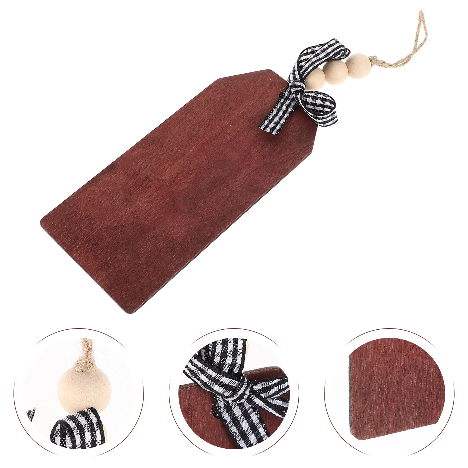 12Pcs Unfinished Wood Hanging Tags Rustic Farmhouse Wooden Cutouts for Crafting Painting Staining Holiday Party Home Decor
